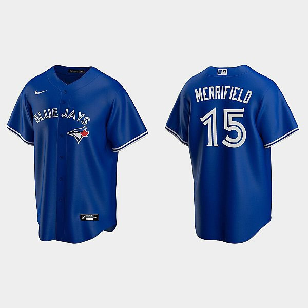 Youth Toronto Blue Jays #15 Whit Merrifield Nike Royal Alternate Coolbase Jersey